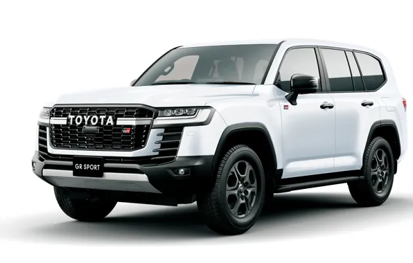 White background, exterior, kruzak, Toyota Land Cruiser, GR Sport, intruders