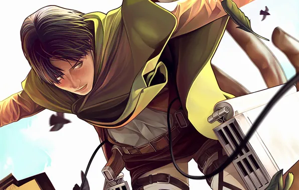Anime, art, Shingeki no Kyojin, Attack of the titans, The invasion of the giants, Levi, …