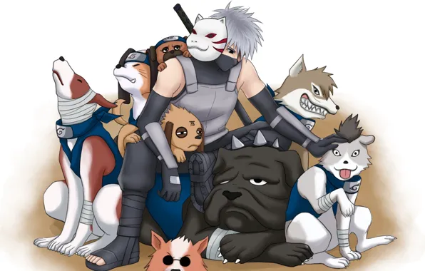 Anbu Kakashi on Dog, kakashi mask HD phone wallpaper