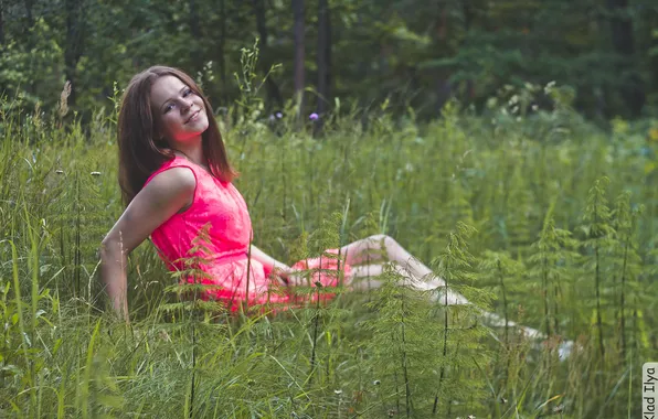 Grass, girl, photographer, girl, photography, photographer, Ilya Klad, Ilya Baggage