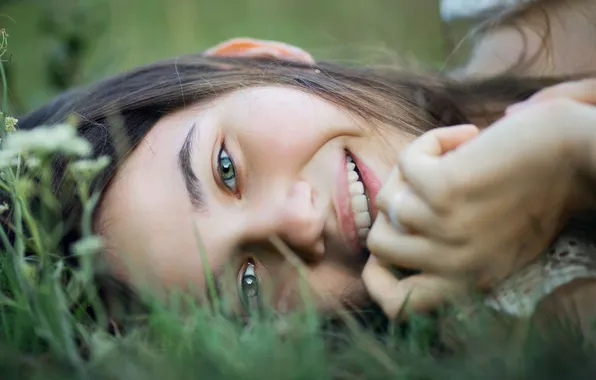 Picture summer, girl, smile, Anna Melnikova