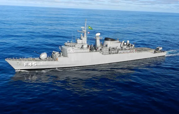 Picture The ocean, Ship, Brazilian Navy, The Union, F45, Class frigate "niterói"