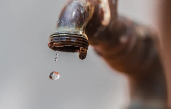 Picture drops, macro, crane