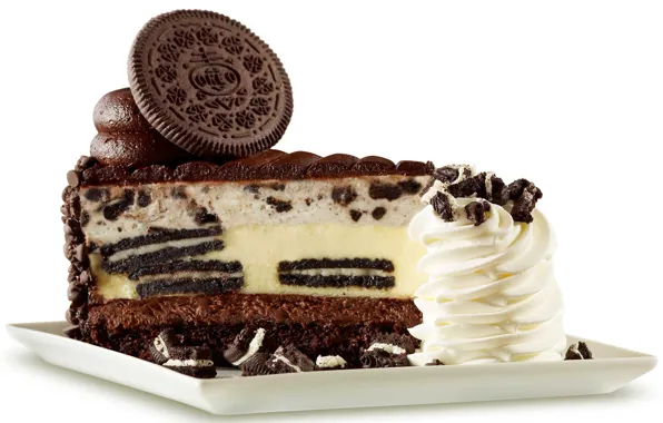 Picture chocolate, cookies, cream, cake, cream, sweet, oreo