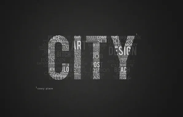 Picture city, the city, Wallpaper, thoughts, English text, crazy town