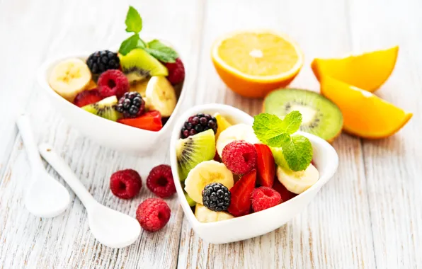 Berries, Cup, fruit, salad, fruit, Olena Rudo