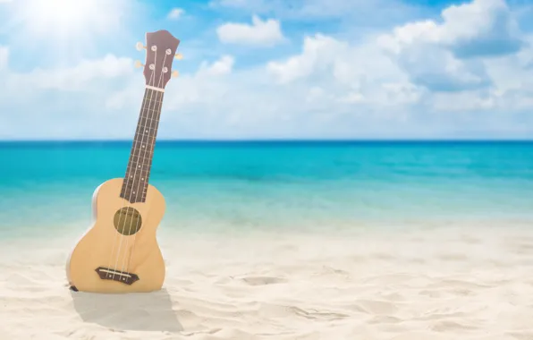 Picture sand, sea, wave, beach, summer, guitar, summer, beach