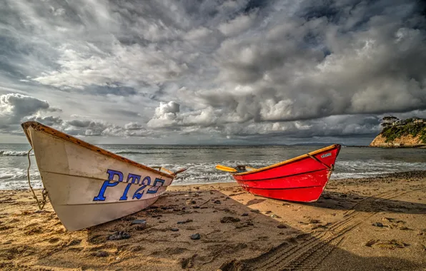 Picture sand, sea, beach, the sky, the sun, clouds, clouds, coast