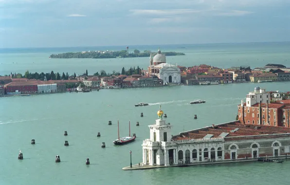Italy, panorama, Venice, channel, Laguna, custom