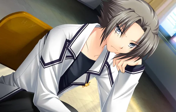 Anime, art, guy, Rewrite