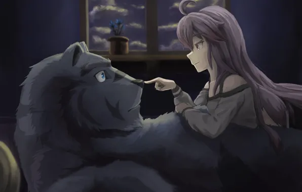 Bear, anime, night, asian, manga, witch, japanese, oriental