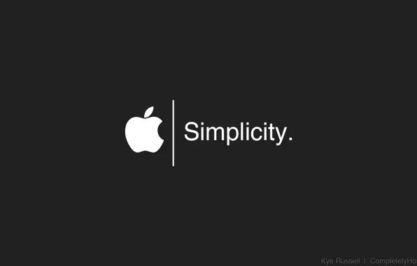 Picture Apple, logo, white, black