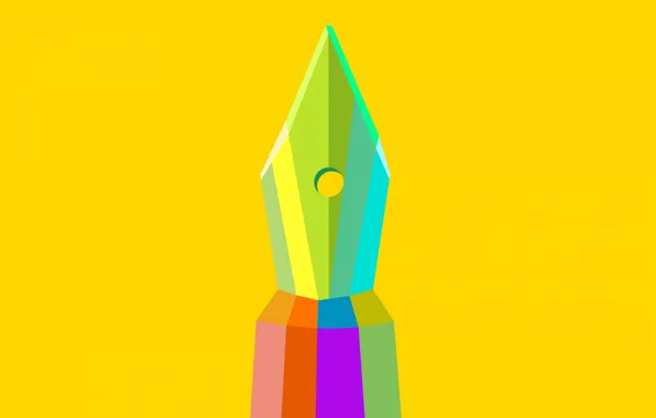 Pen, vector, handle, low poly