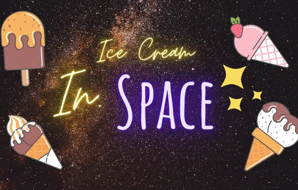 Space, Galaxy, Ice cream