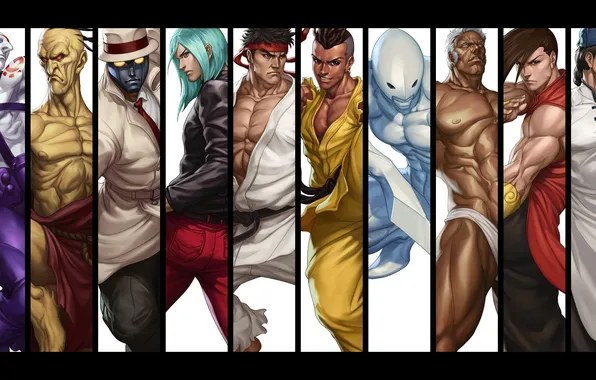 Picture Ryu, Yun, Twelve, Street Fighter III: 3rd Strike, Yang, Urien, Sean Matsuda, Remy