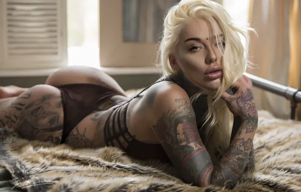 Look, girl, tattoo, Lauren Brock, Jack Russell