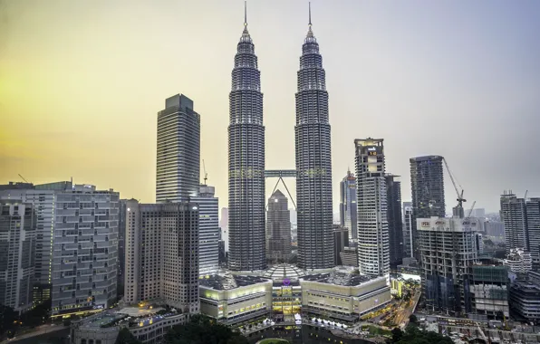 The city, day, tower, Malaysia, Kuala Lumpur