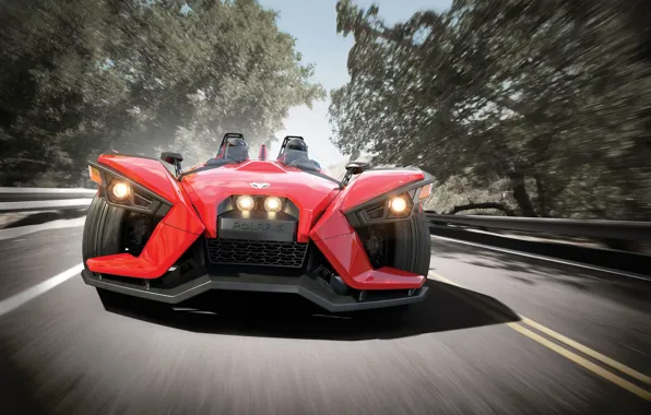 Beautiful, comfort, hi-tech, Polaris, Slingshot, technology, sporty, tricycle