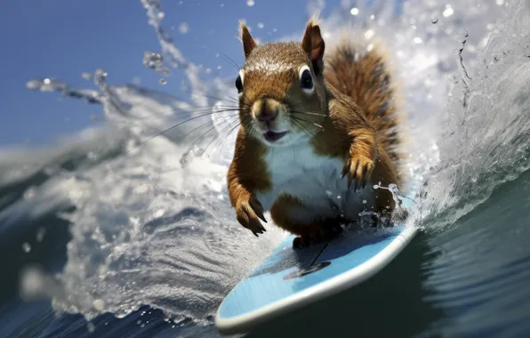 Wave, Squirt, Protein, Creative, Surfing, Digital art, AI art, The Art of Artificial Intelligence
