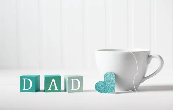 Cup, happy, heart, text, holiday, coffe, father's day, Melpomene
