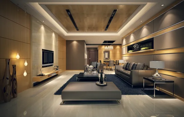 Wallpaper, house, room