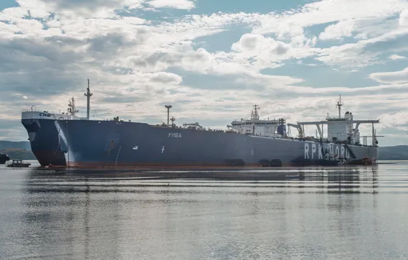 The ship, Tanker, Umba, Kola Bay, Kirill Lavrov