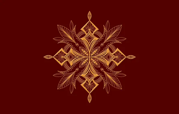 Pattern, fractal, brown background