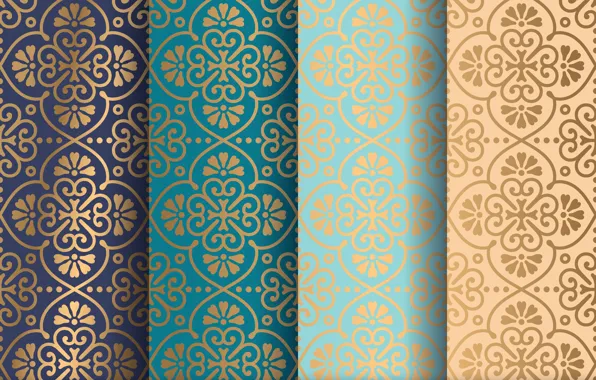 Background, gold, pattern, texture, ornament, pattern, seamless, Art Deco