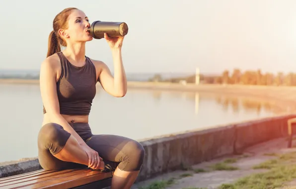 Picture water, female, fitness