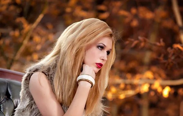 Girl, background, portrait