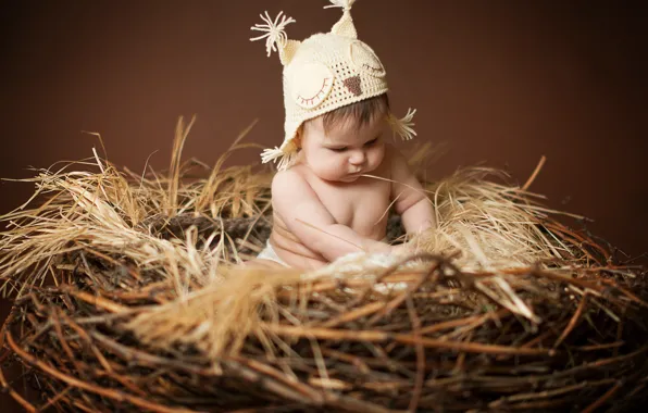 Children, owl, hat, baby, socket, ears, child, cap