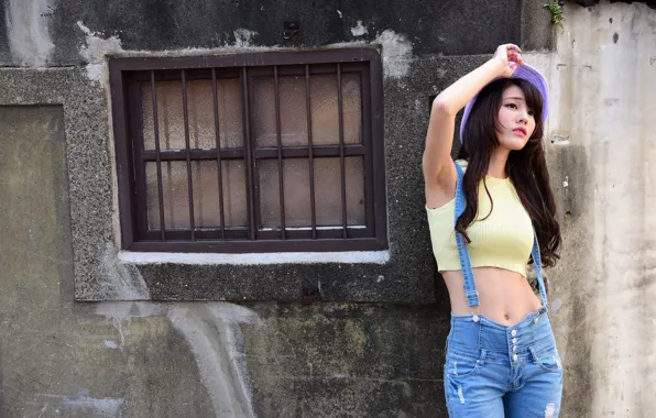 Wallpaper face, style, background, model, jeans
