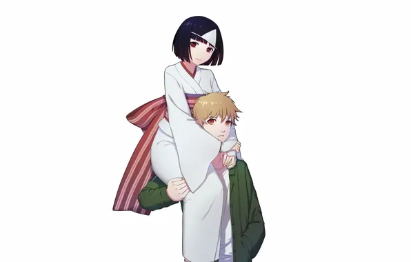 Girl, guy, Noragami, Nora