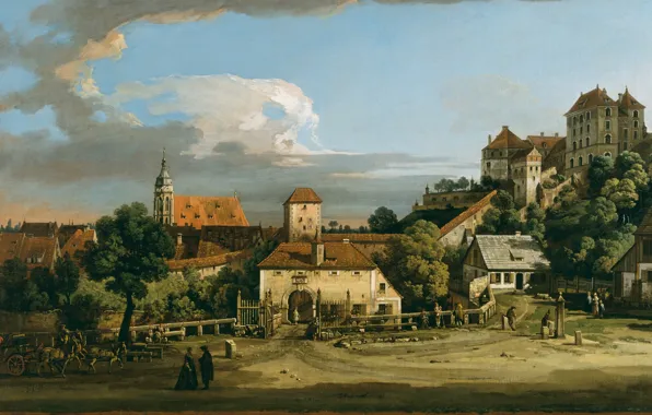 Picture picture, painting, painting, Bernardo Bellotto, The Obertor from the South, 1756