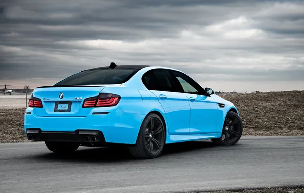 Picture BMW, Tuning, Boomer, BMW, Blue, Lights, Tuning, F10