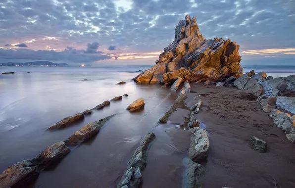 Sea, landscape, rocks