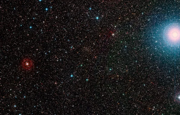 Star, Stars, Constellation Vela, Digitized Sky Survey 2, DSS 2, Wide-field view, Multiple star system, …