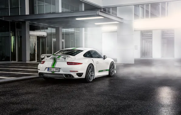 Picture 2014, TechArt, 991, White, Supercar, Rear, Porsche, Turbo