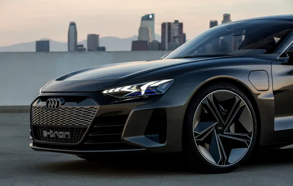 Audi, coupe, 2018, the front part, e-tron GT Concept, the four-door