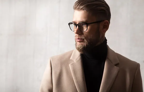 Glasses, male, beard
