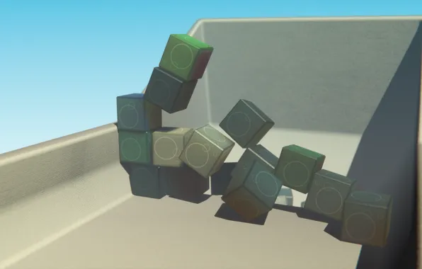 Cubes, 3dart, blender render, plasticcubes