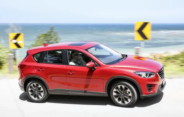 Speed, Mazda, red, crossover, suv, CX-5