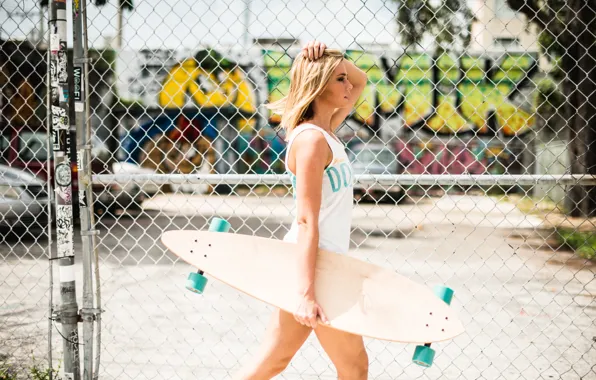 Summer, girl, sport, skate