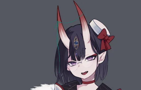 Girl, anime, art, horns, assassin, Fate / Grand Order