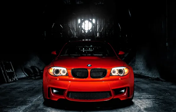 Picture orange, BMW 1M, MORR Wheels & iCarbon