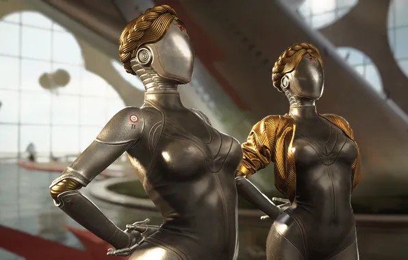 Robots, Robots, Twins, Twins, Ballerina, Atomic Heart, Lefthand, Right