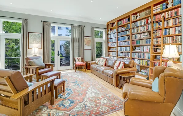 Design, style, interior, Washington, library, Washington, living room, Leroy Plase NW