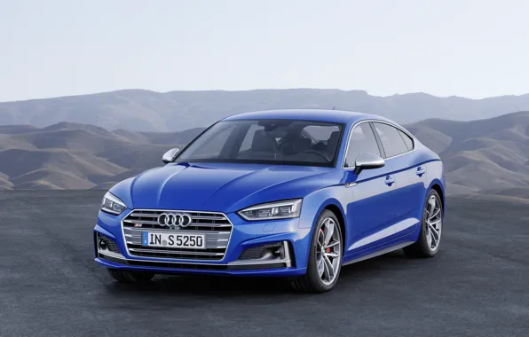 Audi, German, Blue, 2018, A5, S5
