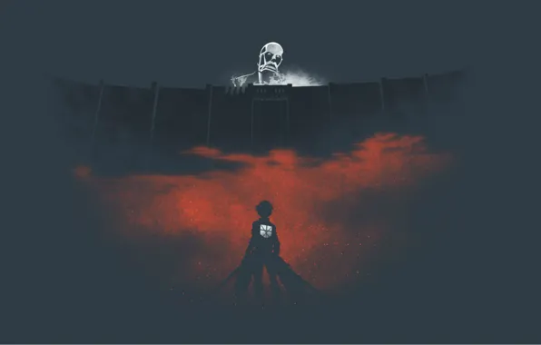 Wall, Titan, Shingeki no Kyojin, Eren Yeager, The invasion of the giants, a bloody mist