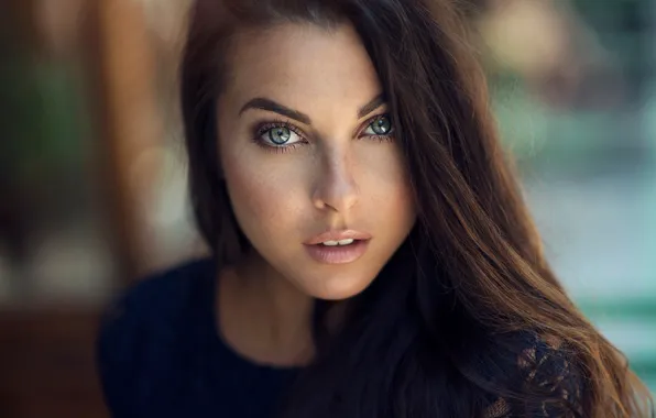 Picture portrait, freckles, sponge, the beauty, Dani Diamond